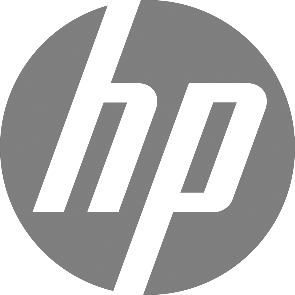 hp logo gris