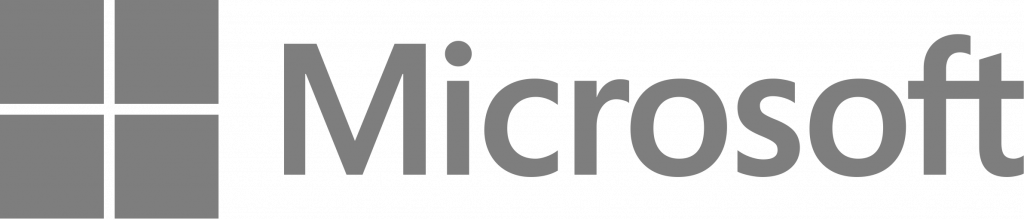 microsoft logo gris